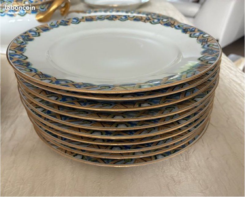 Service de table complet en porcelaine de 30 pièces - Gris - MALACASA Série Blanc - Maison