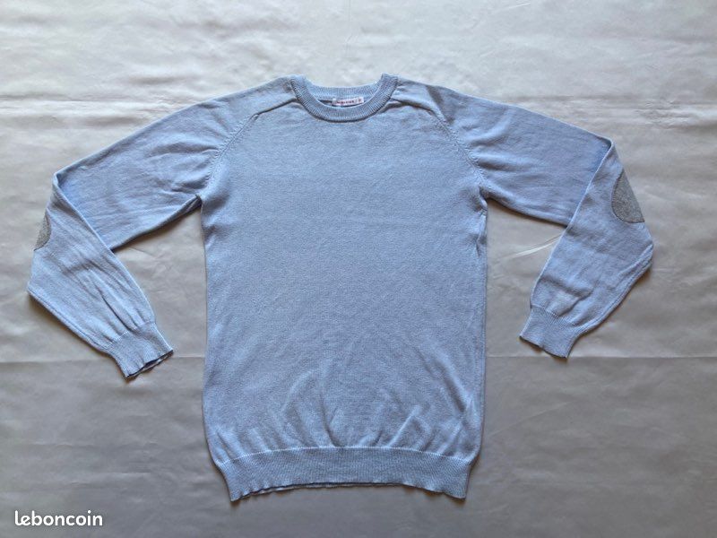Pull Fille NEXT - Gris - Taille 12 Ans - Coton - Encolure Ras-du-cou - Manches Longues