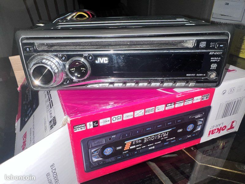 Autoradio poste de voiture, JVC cd radio vintage avec prise Jack (image 4)