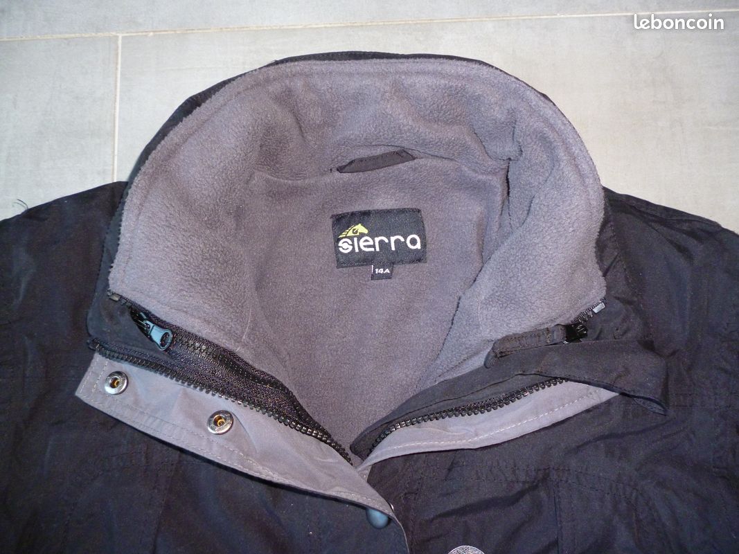 Doudoune noire T 14 ans Sherpa (image 2)