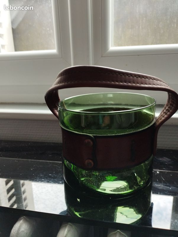 Seau à Glaçons Vintage Suze Années 1970 - Verre, Collection Bar Français