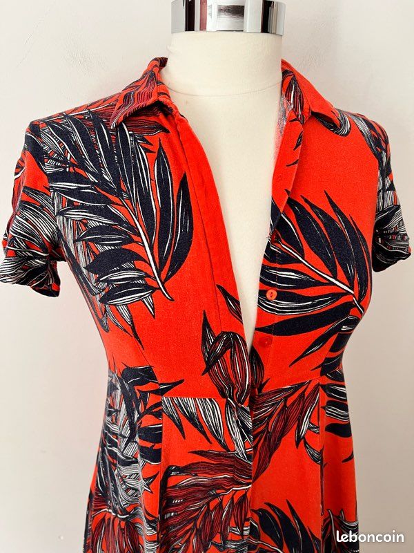 Robe chemisier rétro 🌴 Promod (image 5)