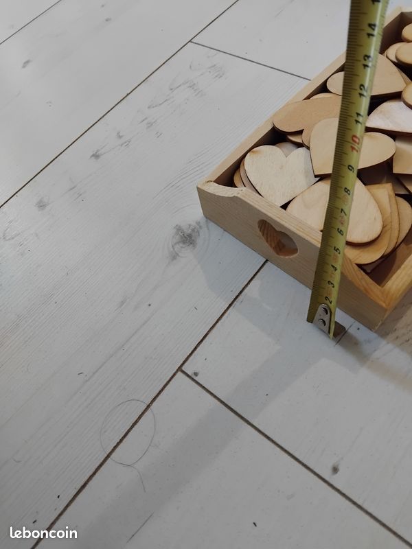 2 petits plateaux avec cœurs en bois (image 5)