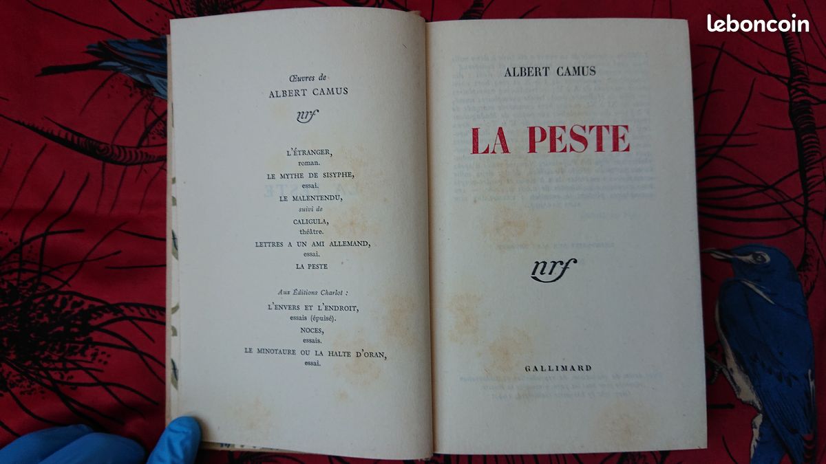 Albert Camus – La Peste – Édition originale – Gallimard 1947 – Exemplaire numéroté (image 5)