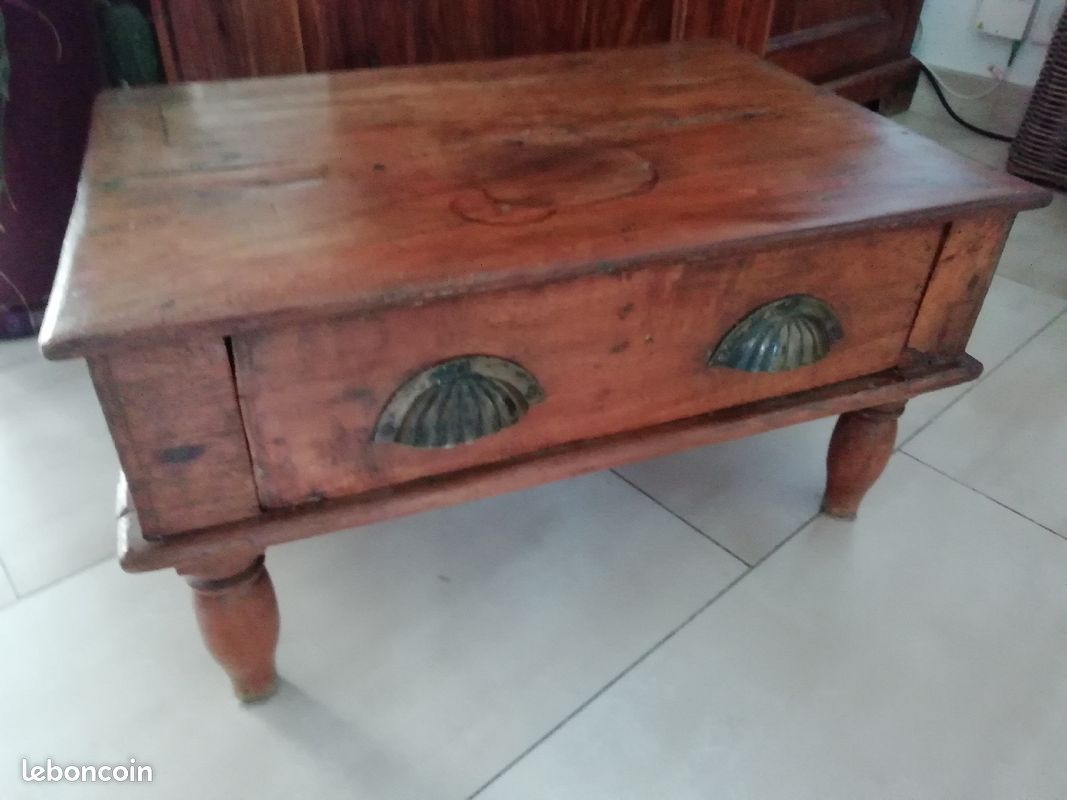 Petit meuble sheesham artisanal (image 1)