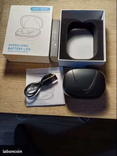 Cuffie Bluetooth 5.3 HiFi Stereo 48H con 4 ENC Mic, Auricolari in Ear Sport USB-C LED Display, IP7 Impermeabili per Androide/iOS Cuffie Bluetooth 5.3 HiFi Stereo 48H con 4 ENC Mic, Auricolari in Ear Sport USB-C LED Display, IP7 Impermeabili per Androide/iOS