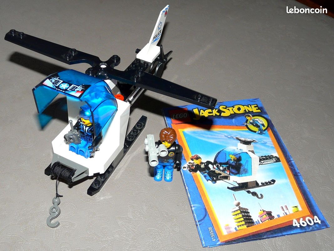 LEGO 4604 JACK STONE Police Copter COMPLET (CD51) (image 2)