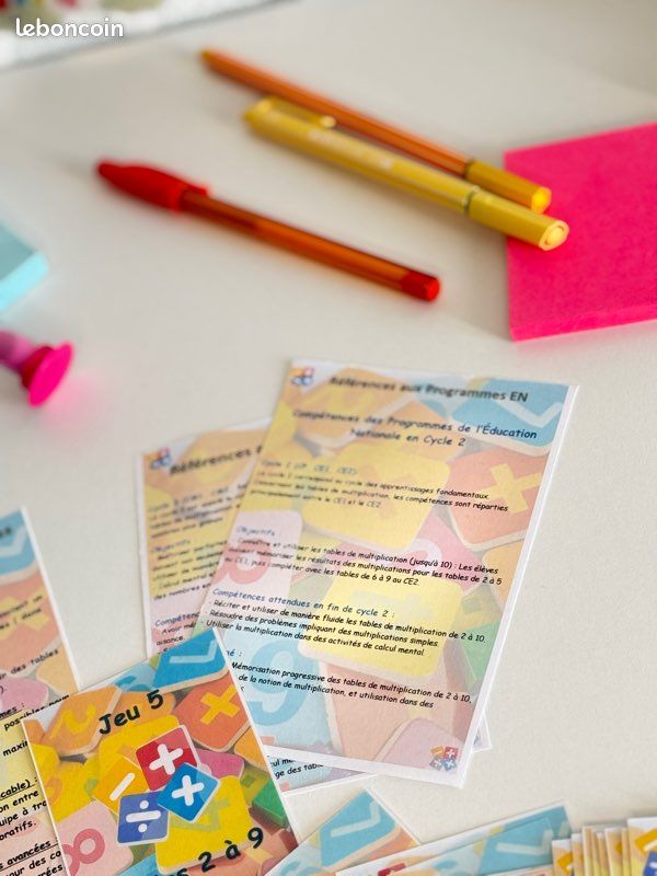 Jeu pour jouer et apprendre les tables de multiplication (image 5)