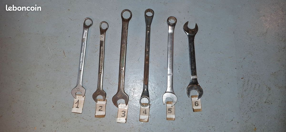 CLE PLATE MIXTE 41 MM (OEIL ET FOURCHE