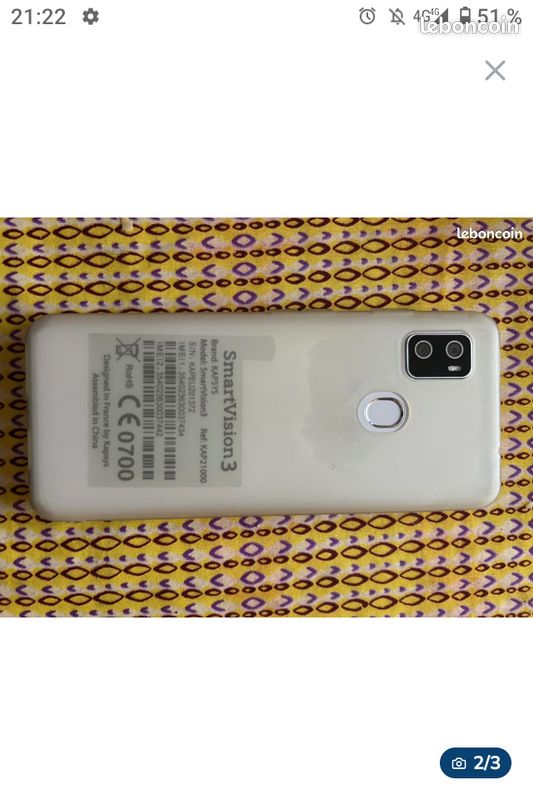 Telephone kapsys smartvision 3 pour les non voyant (image 2)
