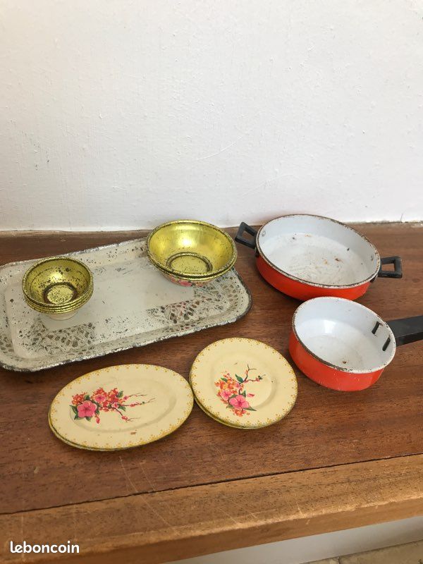 Dînette en métal vintage (image 3)