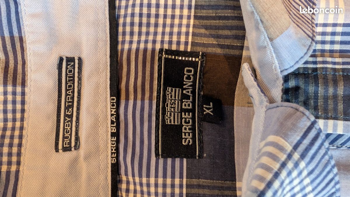 Chemise Serge Blanco Taille XL - Occasion Très Bon état - Couleur Multicolore