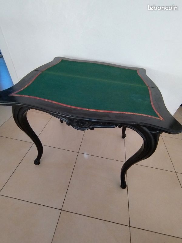 Console noir pliable bois ébène (image 4)