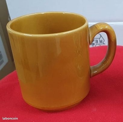 Tasse moutarde vintage (image 2)