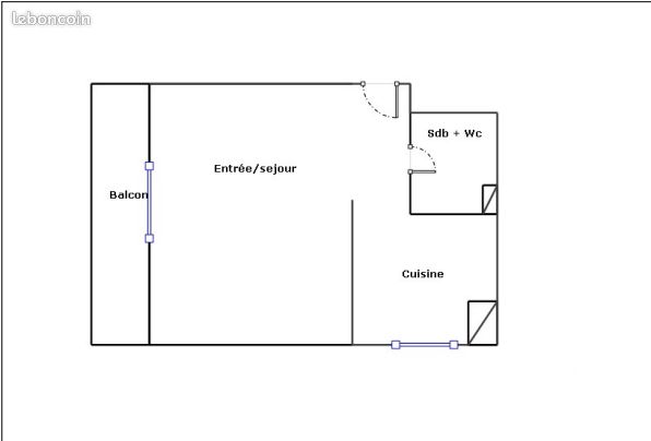 Studio 1 pièce 25 m² (image 8)
