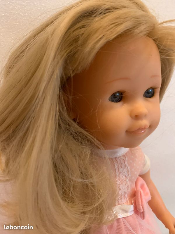 Poupée Corolle Vintage 1994 - Fille Blonde 36 Cm Robe Rose (France)