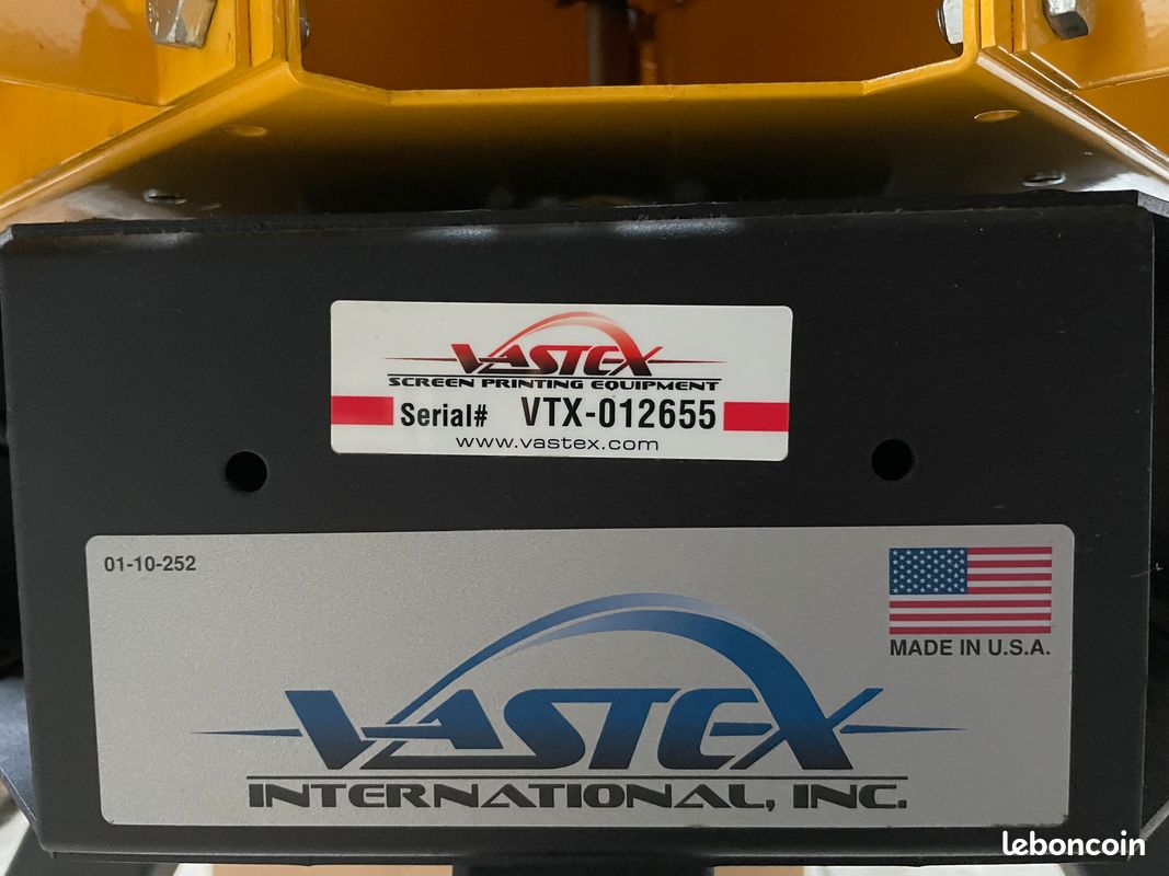 Machine à sérigraphie Vastex V-1000 (image 2)