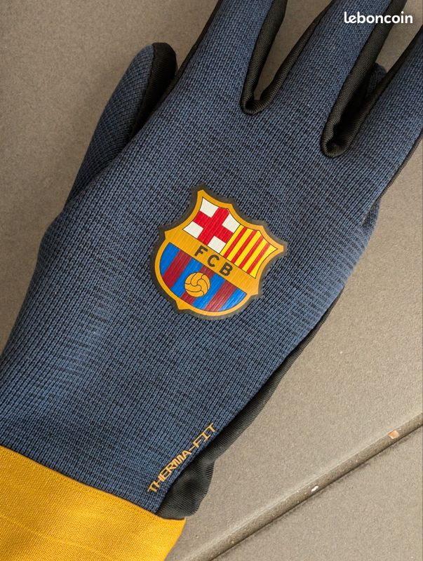Gants De Gardien FC Barcelone Enfant – Taille 5 Ou 7, Licence Officielle