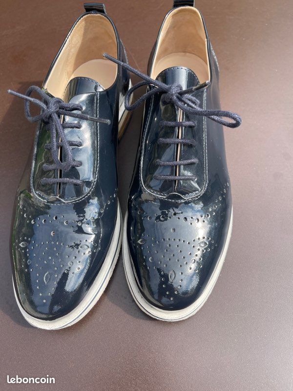 Richelieu Chaussure Bleue Marine Femme Chaussures Mellow Yellow