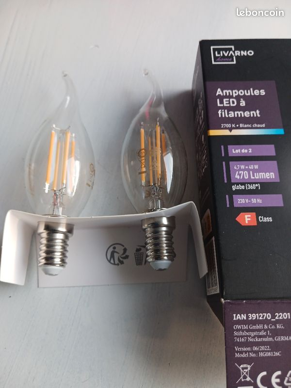 Ampoules à led flamme (image 2)