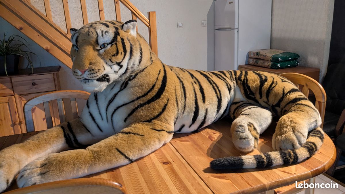 Real Estate Tigre En Peluche Geant Peluche Tigre Géant Félin XXL