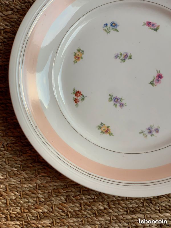 Grand plat rond en Porcelaine SFP (Société Française de Porcelaine) (image 3)