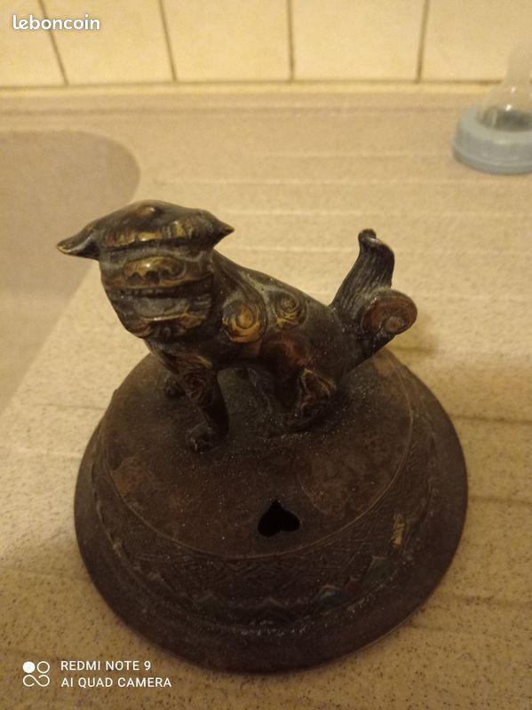 Ensemble De Cheminée En Bronze Et Fer Forgé - France - XIX-XX Siècle