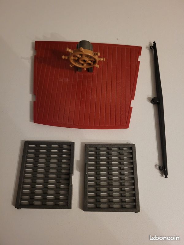 Pièces Détachées Playmobil Bateau Pirate - Drapeau Tête De Mort, Occasion (Allemagne)