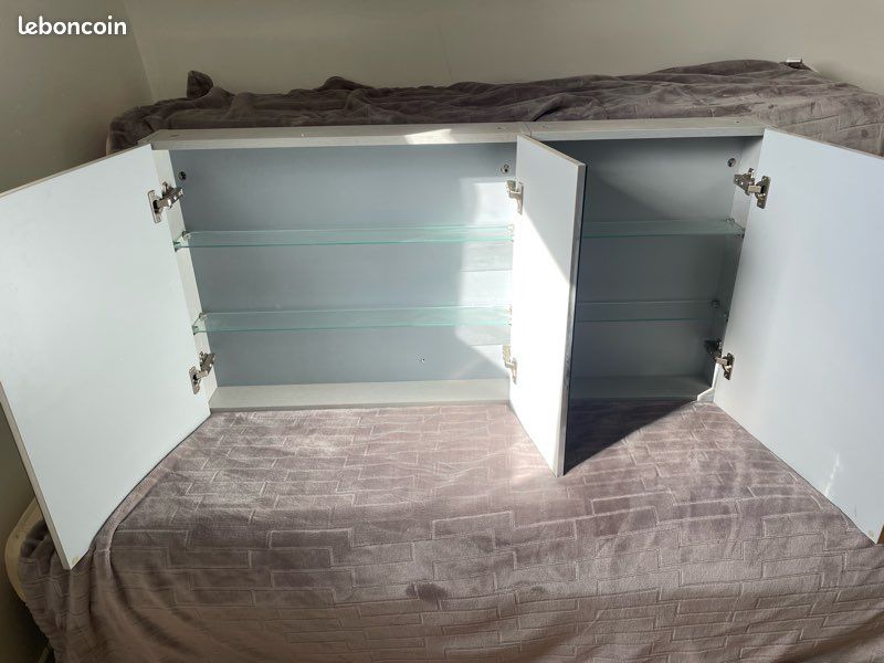 Meuble haut salle de bain avec miroir (image 1)