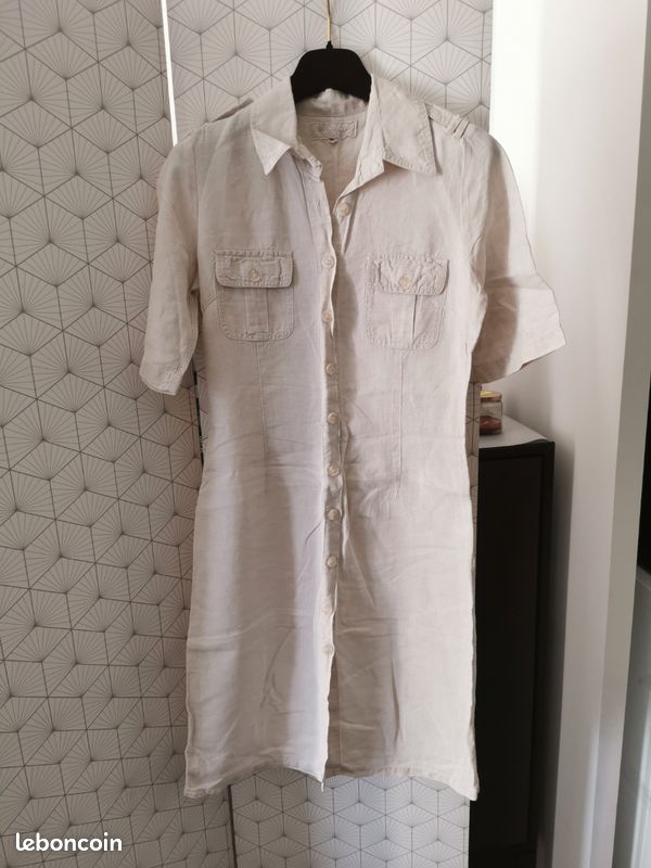 Robe en lin beige sud express (image 1)