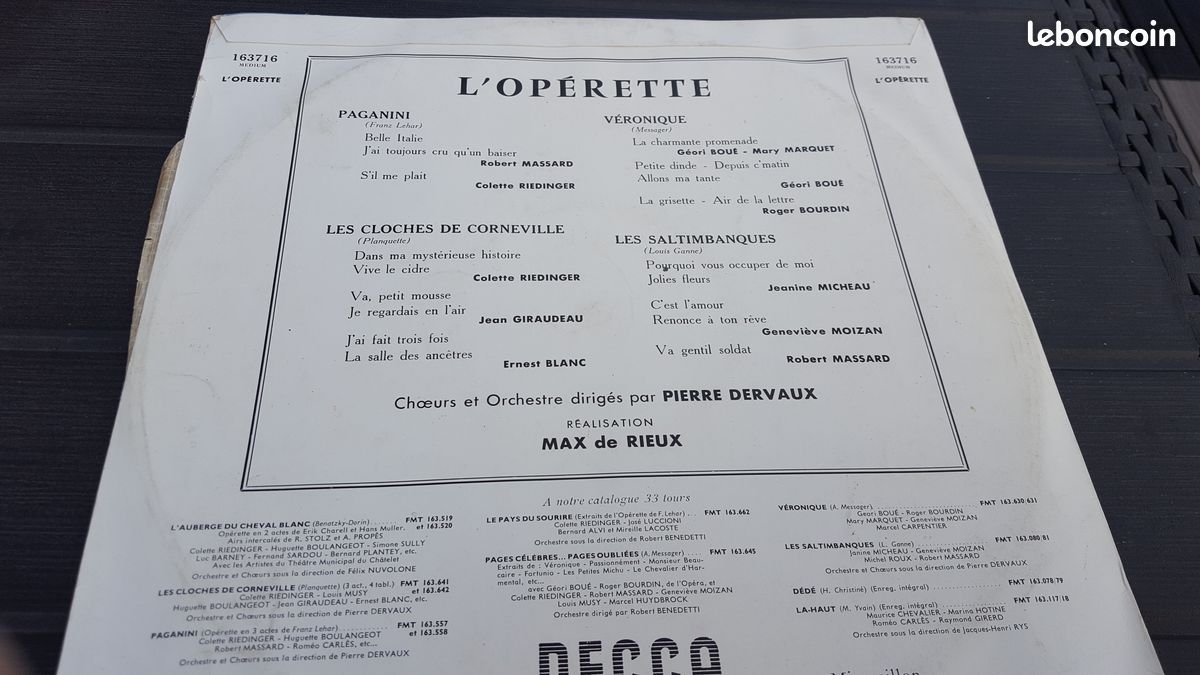 Disque 33 tours..microsillon (image 2)