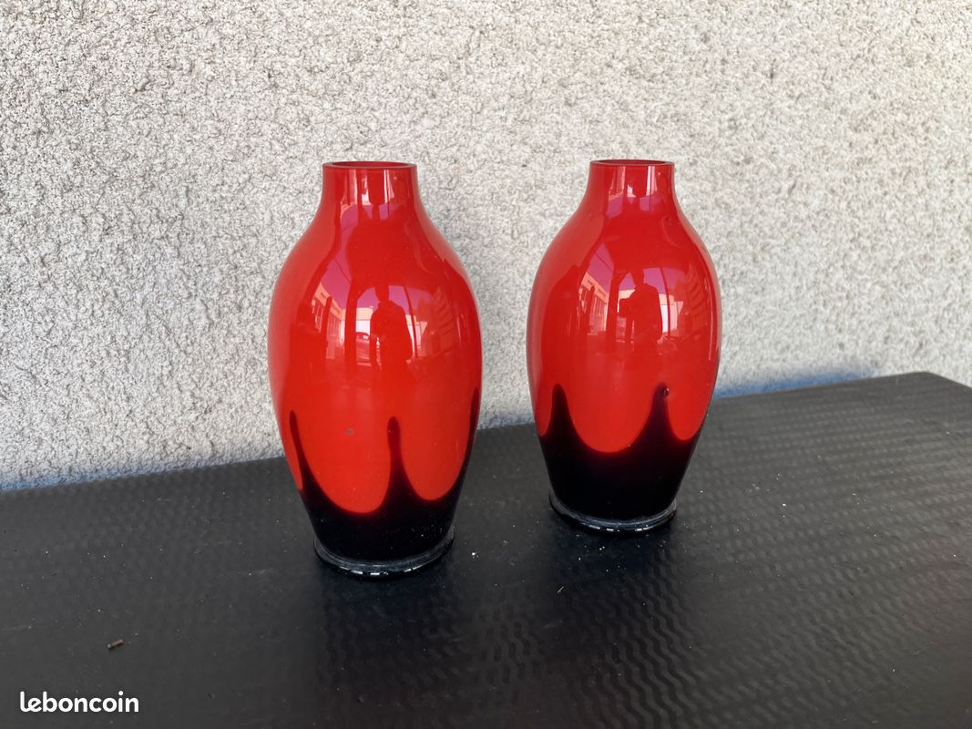 Vase verre souffle dans vases, tulipiers et soliflores En Verre