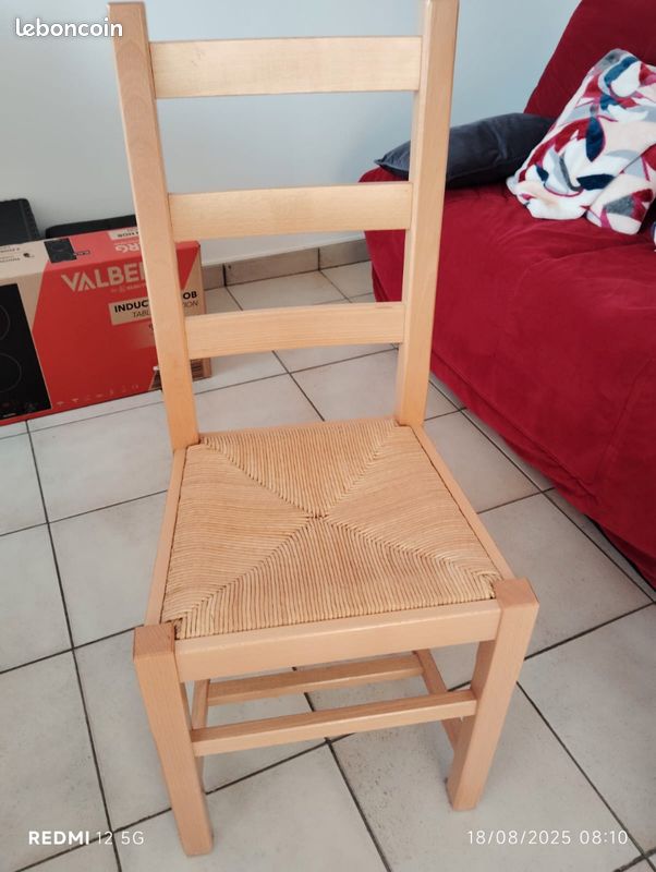 LOT DE 6 CHAISES en Hêtre (image 3)