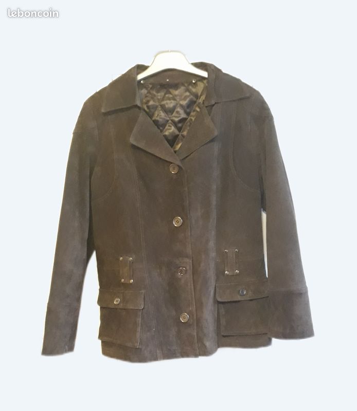 Veste femme en croûte de cuir de porc Vêtements