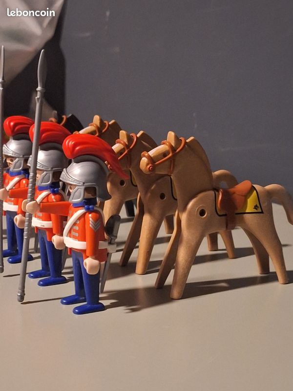 PLAYMOBIL CUSTOM NAPOLEON 1er Empire Dragon à Cheval en Capote N8 EUR