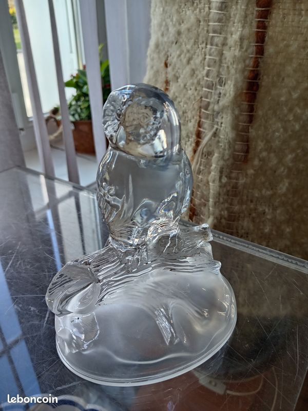 Figurine Chouette cristal d'arques - Décoration