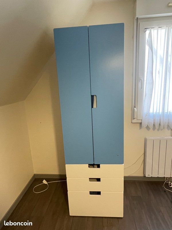 Lot armoires blanc bleu pour enfant (image 3)
