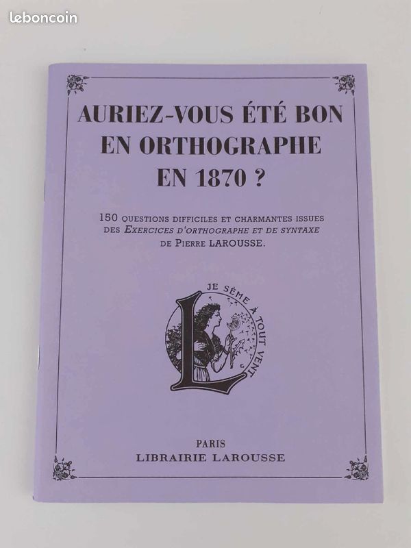 Auriez-vous été bon en orthographe en 1870? (image 1)