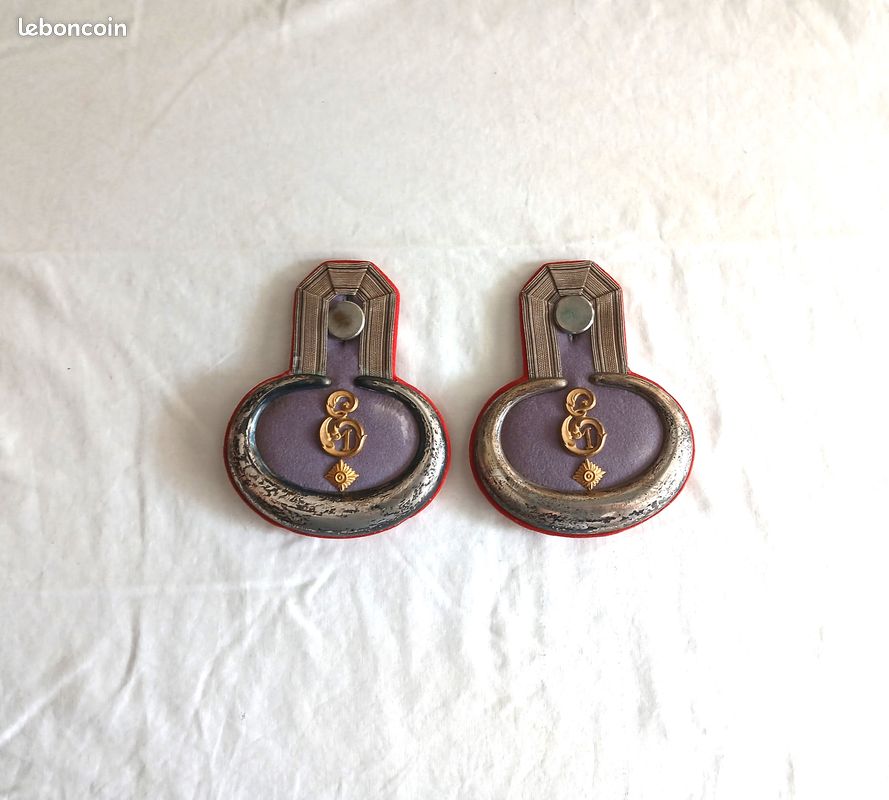 Allemagne 1914 - Epaulette lieutenant 1°rgt chemins de fer militaire (image 1)