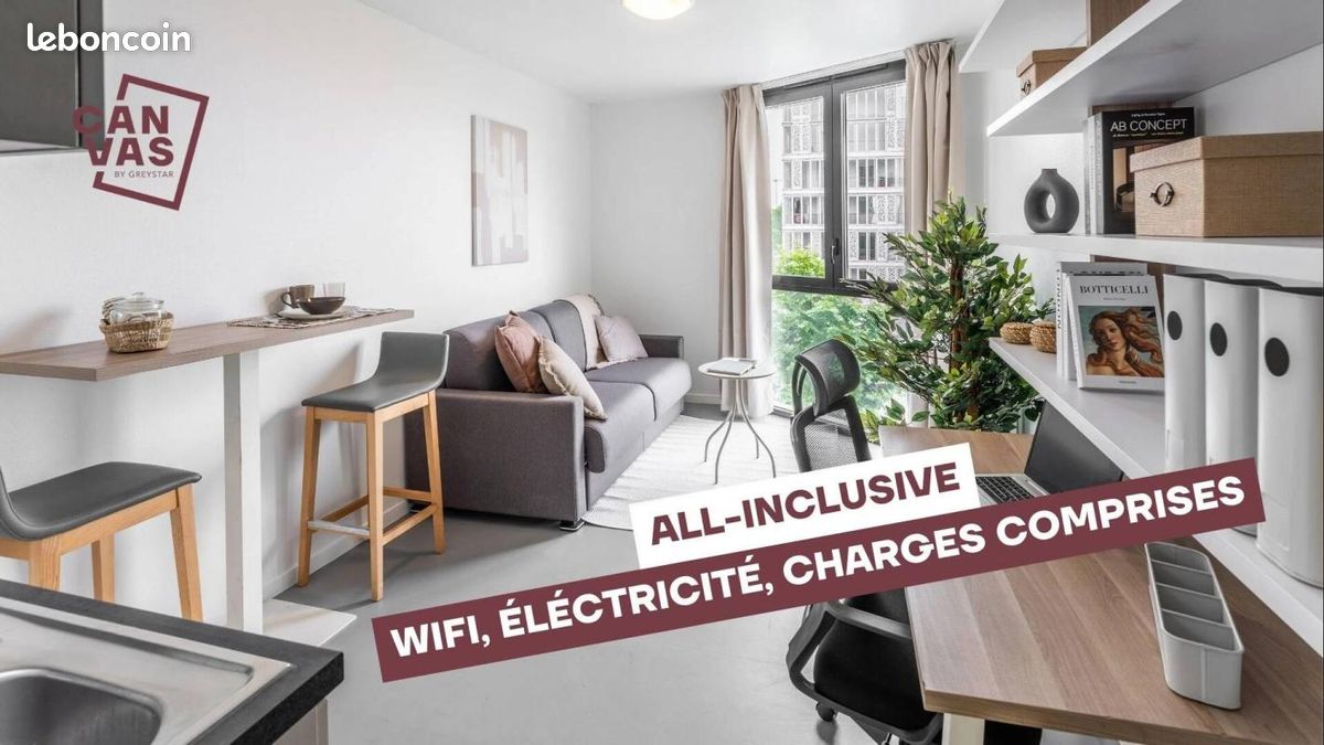 Appartement 1 pièce 18 m² · à Bègles · 18 m² · 598 €/mois