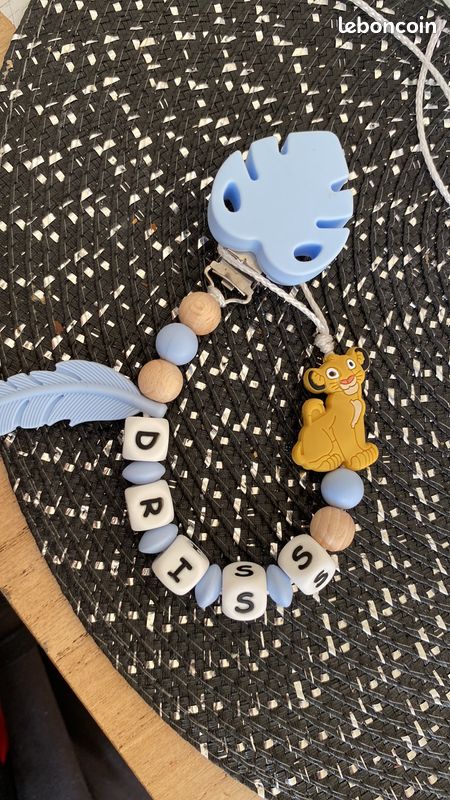 Attache tétine et anneaux de dentition personnalisée pour bébé (image 3)