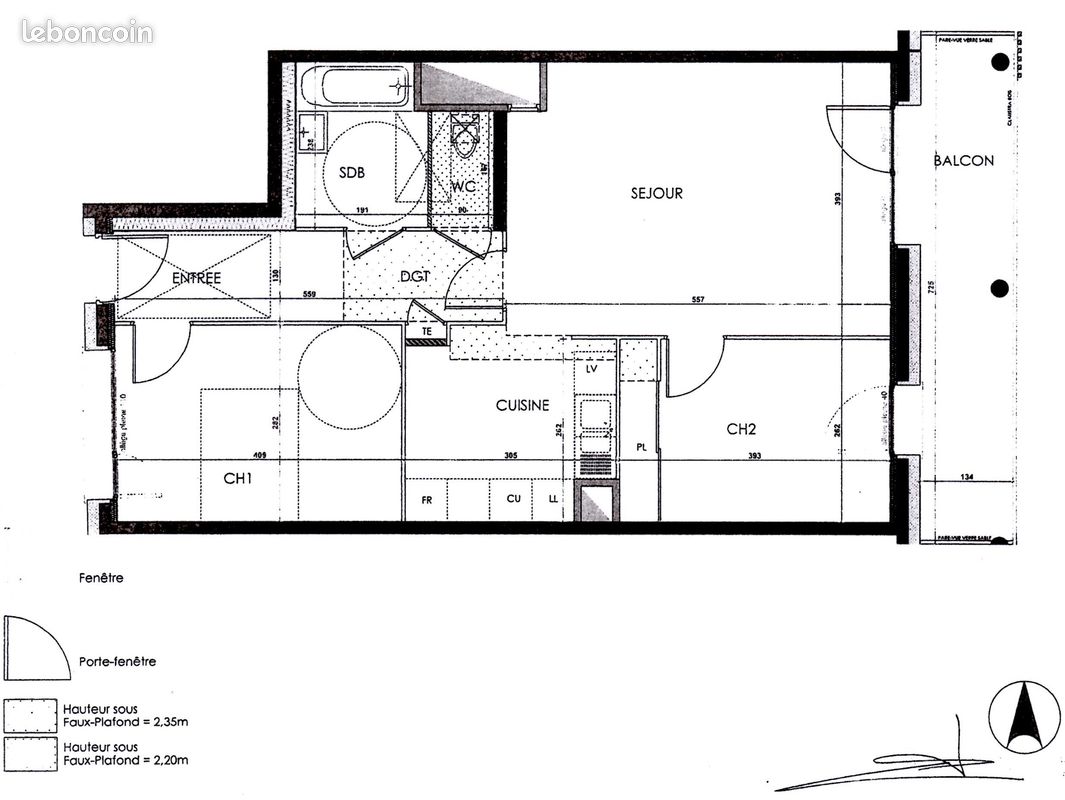 Appartement 3 pièces 64 m² · à Villeurbanne · 64 m² · 1 100 €/mois
