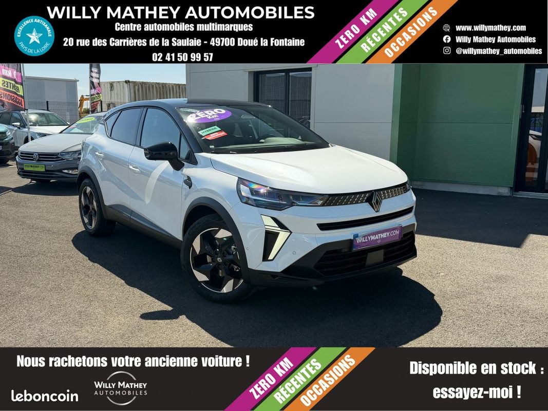 Renault captur 1.8 hybride 160 automatique camera de recul + gps + regulateur + roue de secours (image 1)