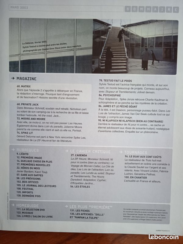 Revues Cinéma Première 2001/2008 en super état avec posters et fiches (image 16)