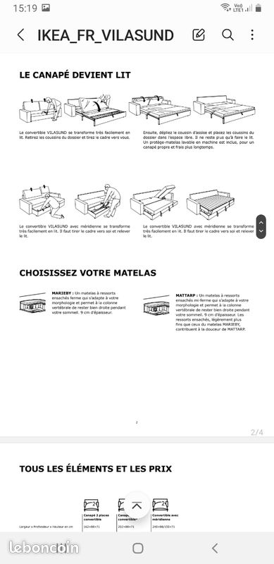 Canape Ikea Ancien Modele