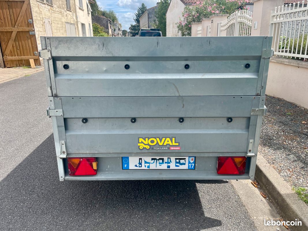 Remorque NOVAL 2,50x1,30 fond bois (image 4)
