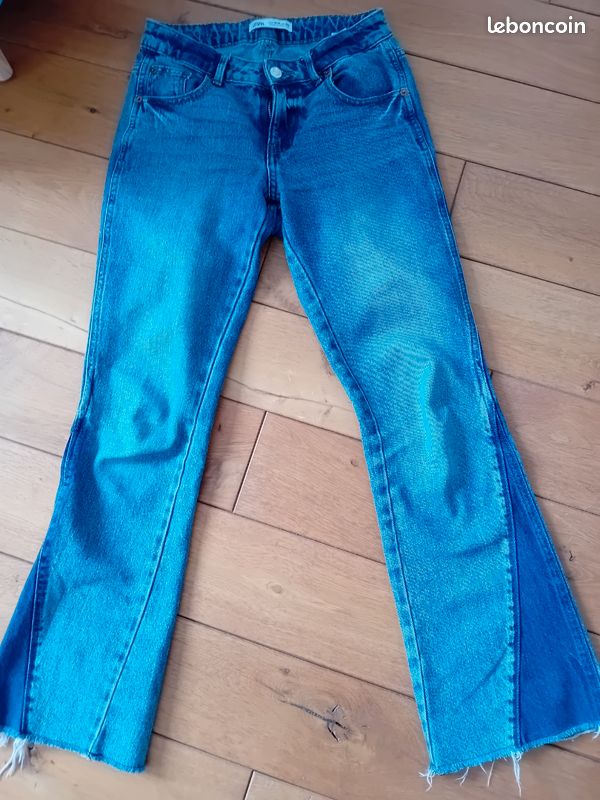 Jeans zara bicolore 14 ans Vêtements