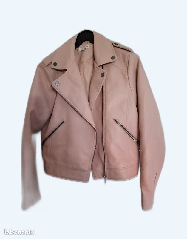 Perfecto rose en simili taille M (image 1)