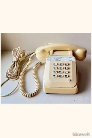 ANCIEN TÉLÉPHONE FIXE Bleu a Cadran Vintage PTT EUR 25,00 - FR