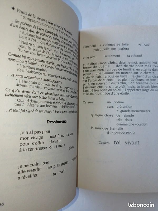 NEUF livre aime jusqu'au bout du feu Frère Christophe (image 2)